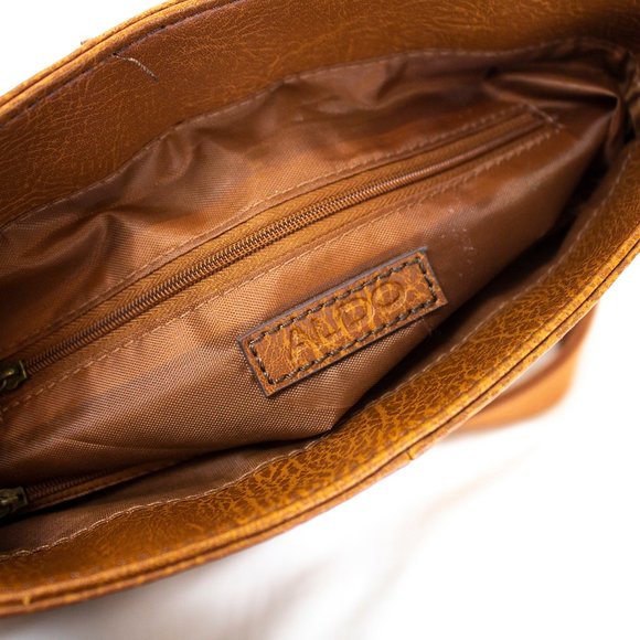 Aldo Brown Leather Small Crossbody w/ Tablet Holde - Picture 8 of 8